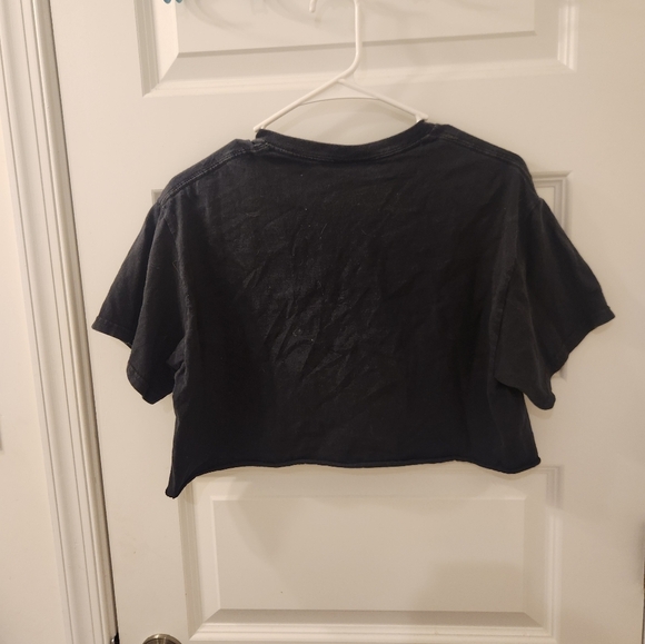 Thrasher Womens Crop T Shirt Logo Black Size M Short Sleeved - Picture 3 of 5